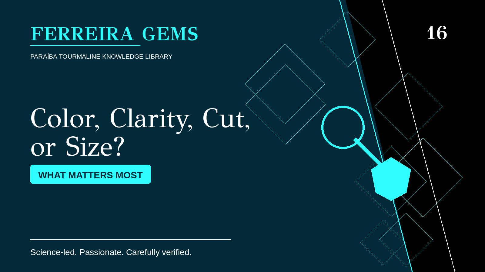 Color, Clarity, Cut, or Size: What Matters Most in Paraiba Tourmaline?