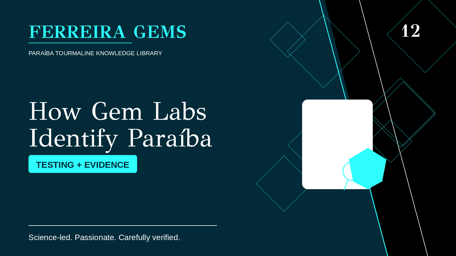 How Gem Labs Identify Paraiba Tourmaline