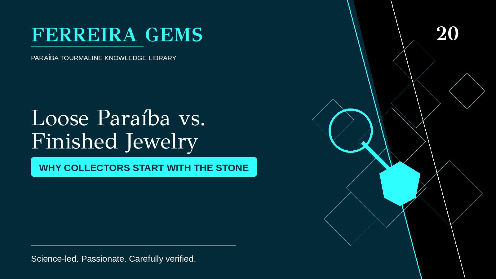 Loose Paraiba Tourmalines vs. Finished Jewelry: Why Collectors Often Start With the Stone