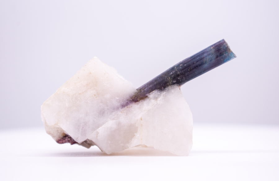 Rough Brazilian Crystal on Quartz Rock