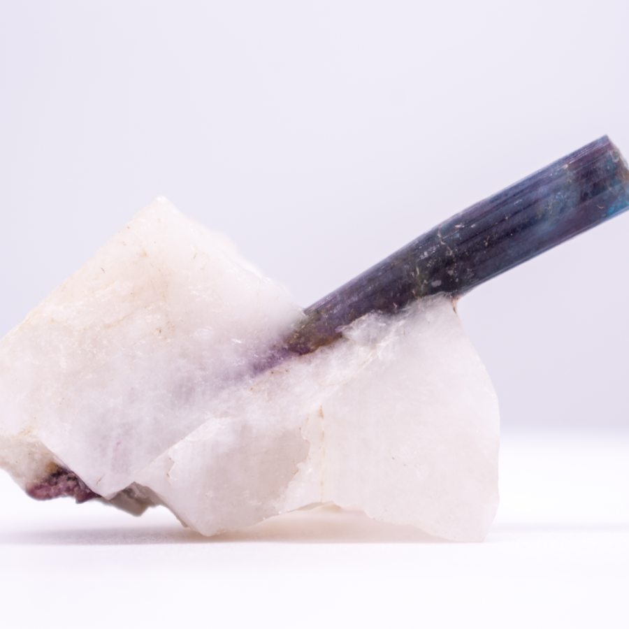 Rough Brazilian Crystal on Quartz Rock