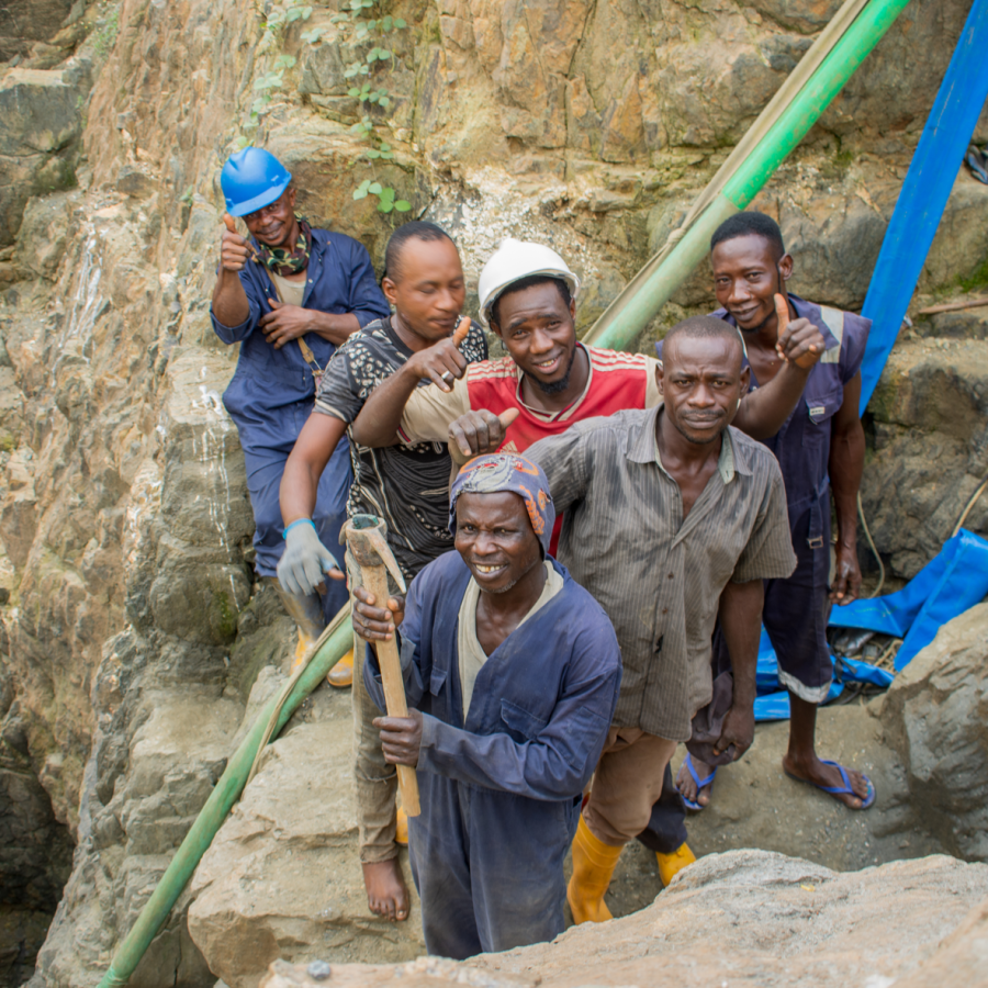 Workers in the Pit